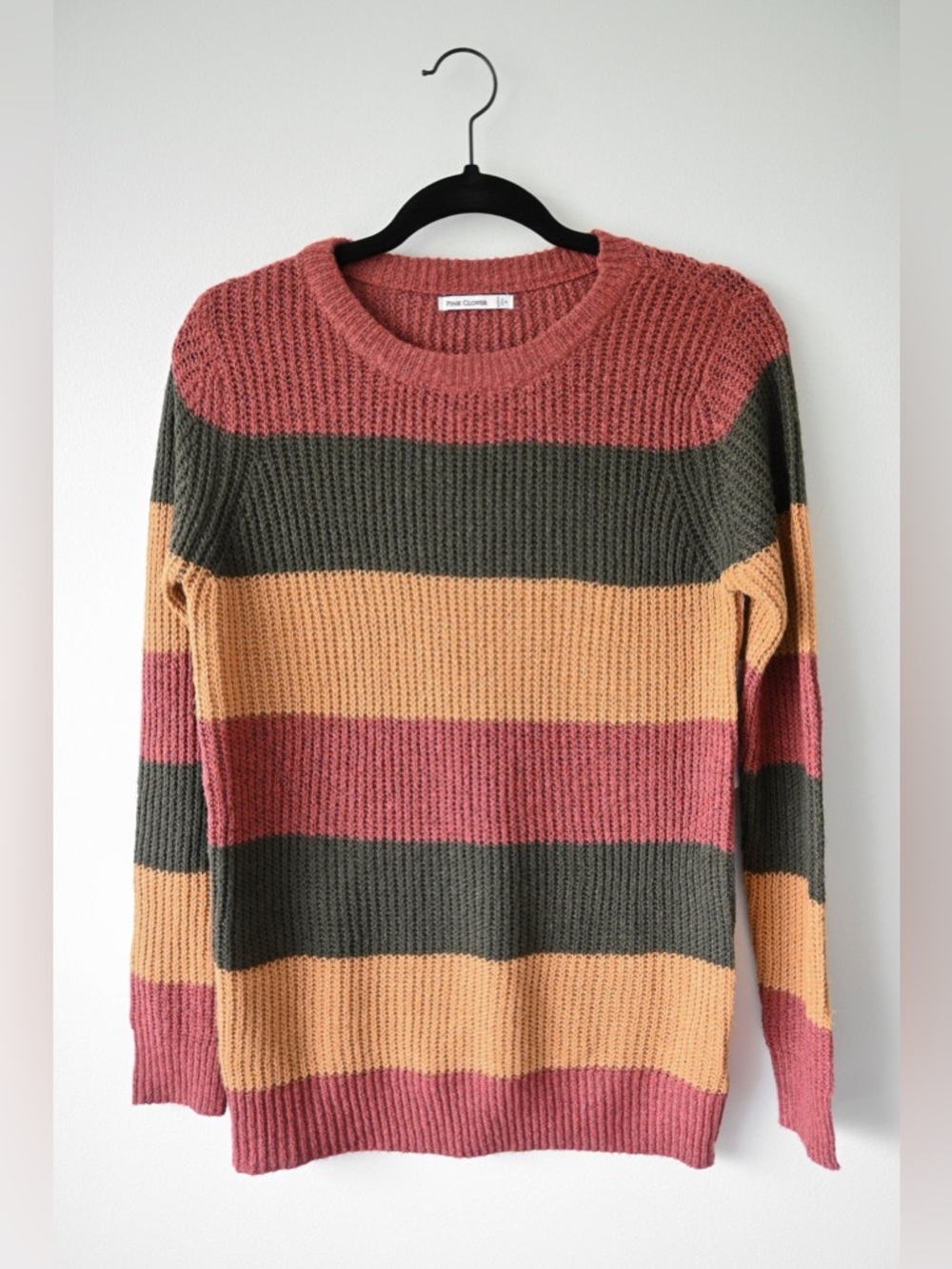 Pink Clover Sweater, New With Tags
